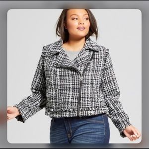 Target A New Day Plus Size Tweed Moto Jacket XXL